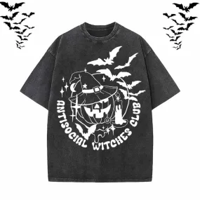 Antisocial Witches Club Vintage Washed T-shirt