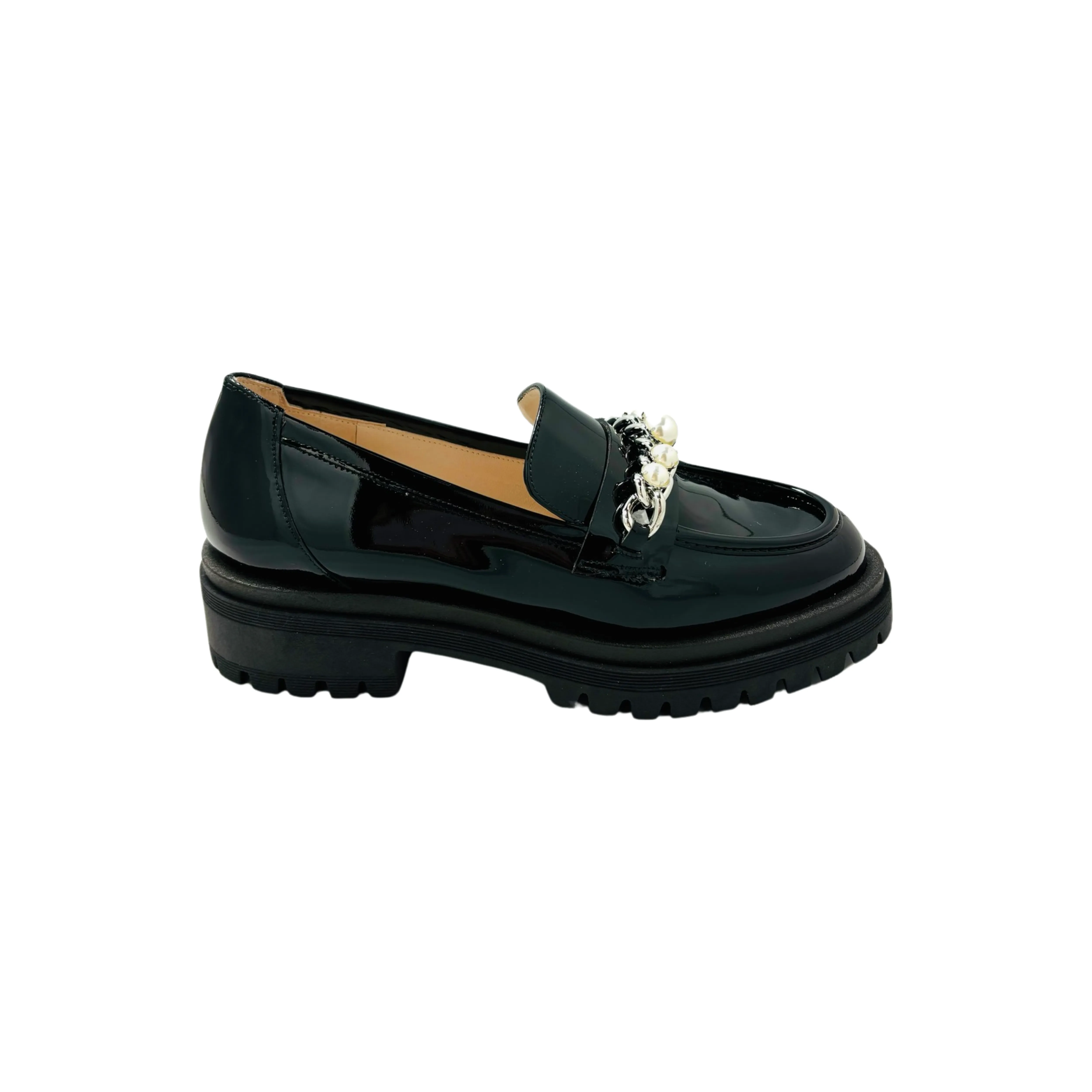 BER3360 Black Patent Loafer