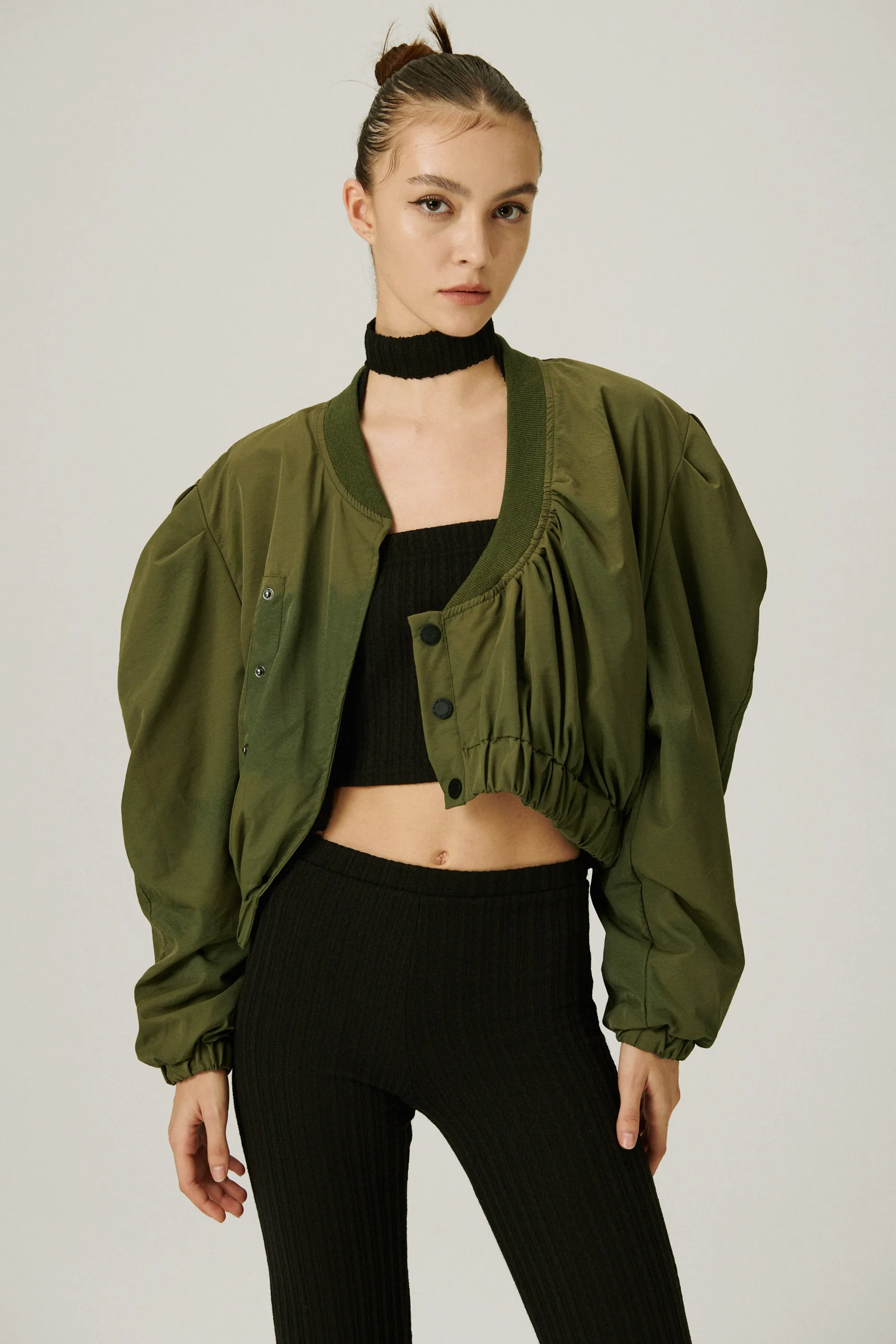 Birdie Asymmetric Crop Jacket