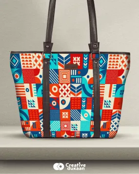 Boho Print Essential Vegan Tote Bag