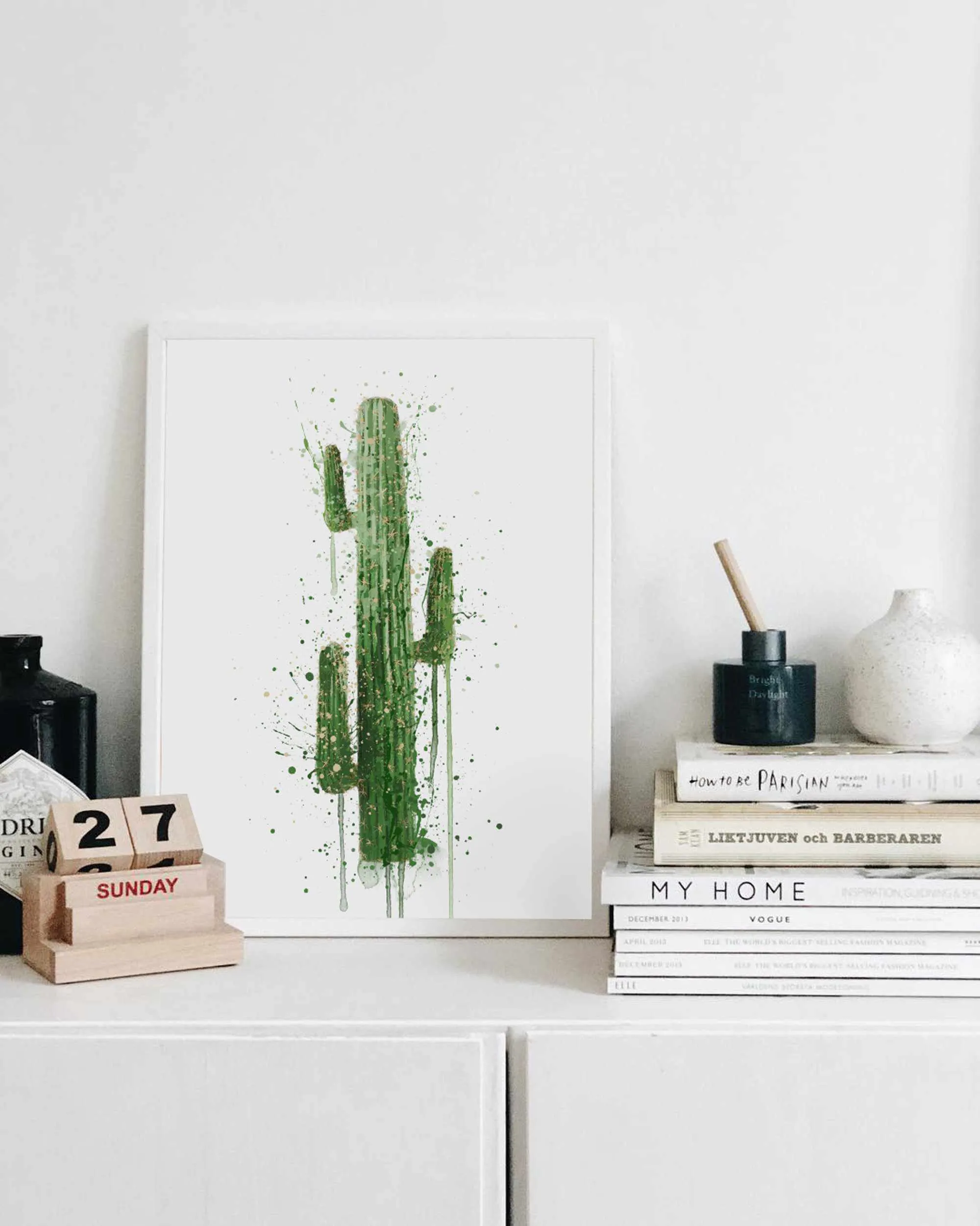 Botanical Wall Art Print ‘Cactus’ Print - Plant Prints, Botanical Art Prints and Botanical Illustrations