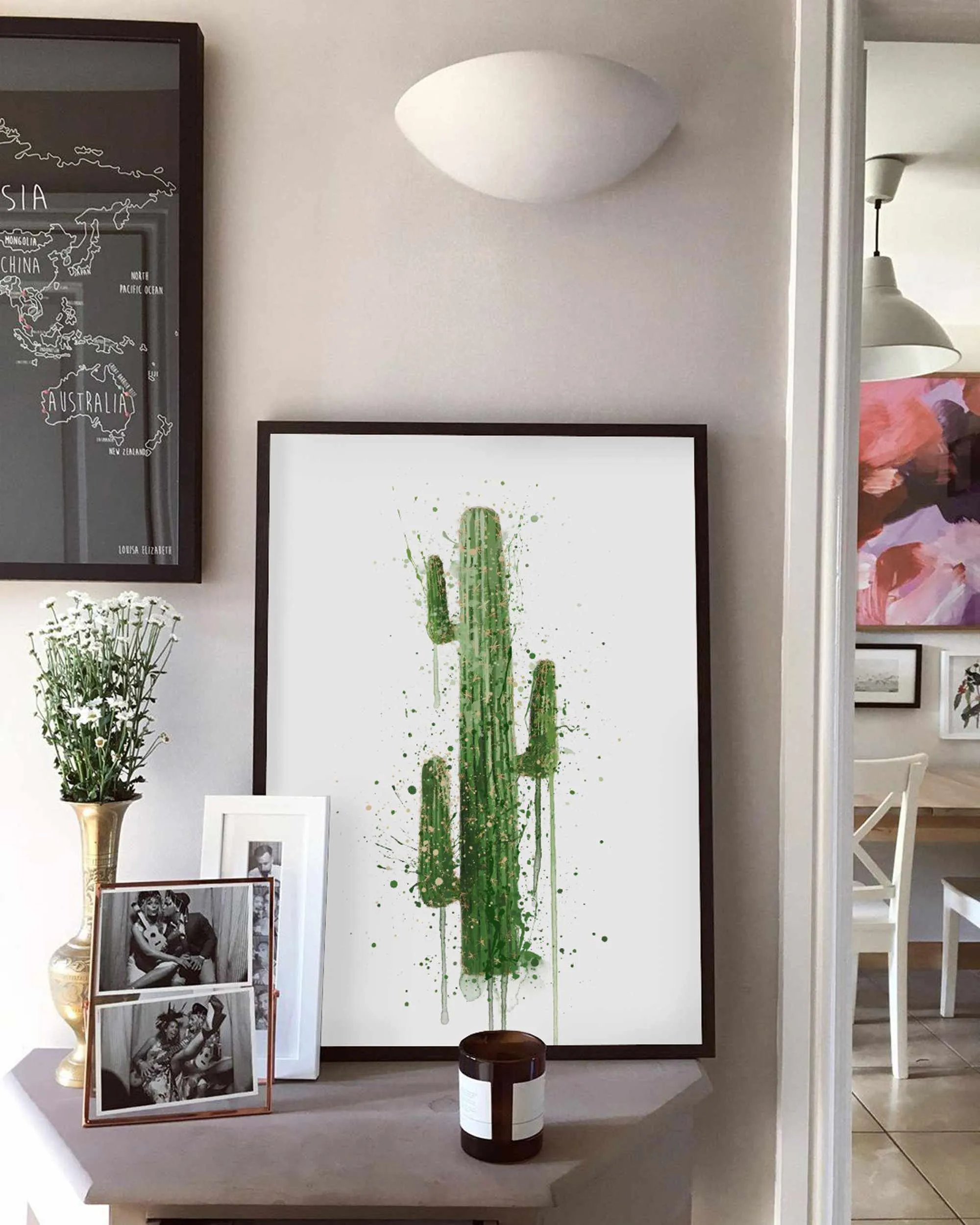 Botanical Wall Art Print ‘Cactus’ Print - Plant Prints, Botanical Art Prints and Botanical Illustrations