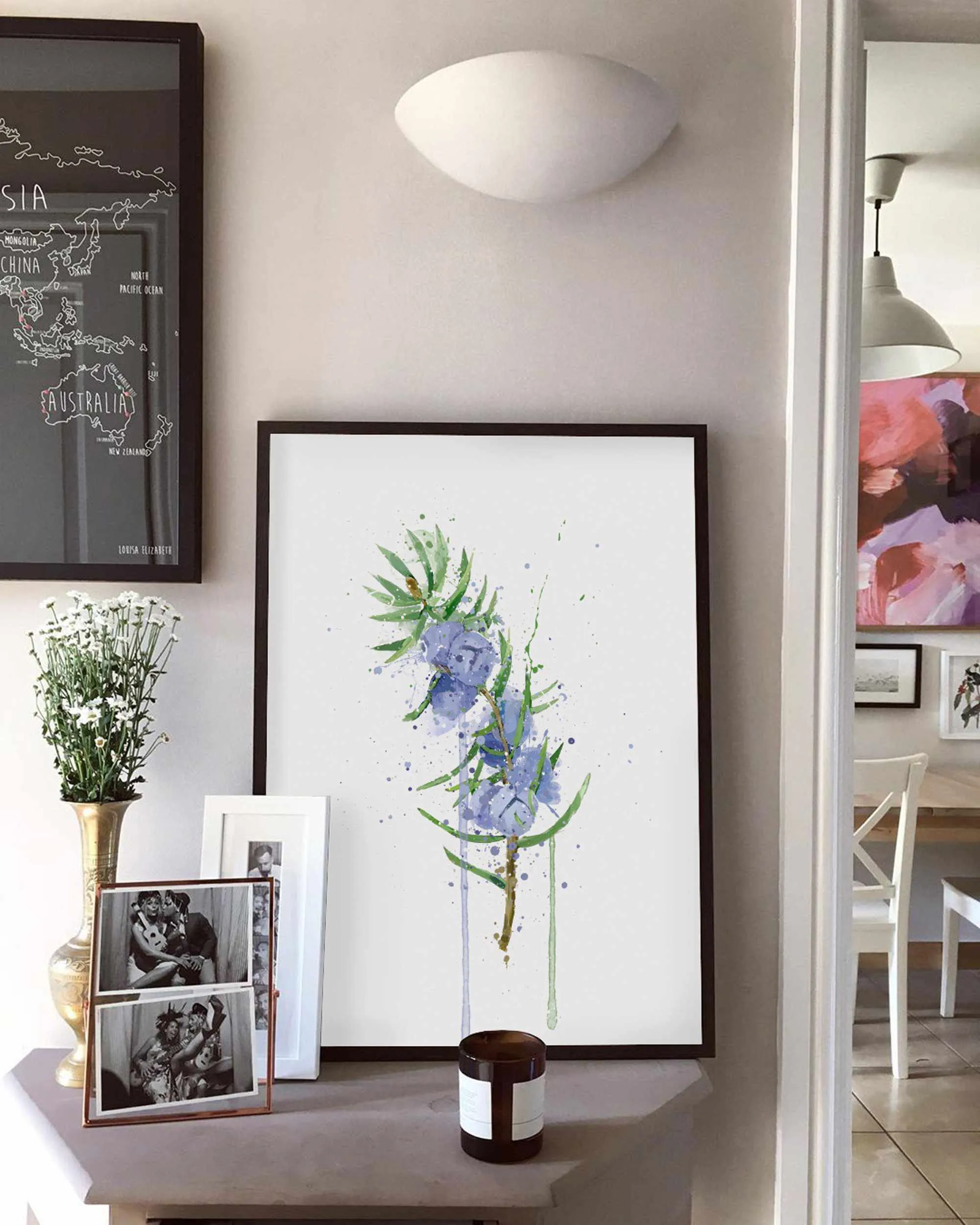 Botanical Wall Art Print ‘Juniper’ - Plant Prints, Botanical Art Prints and Botanical Illustrations