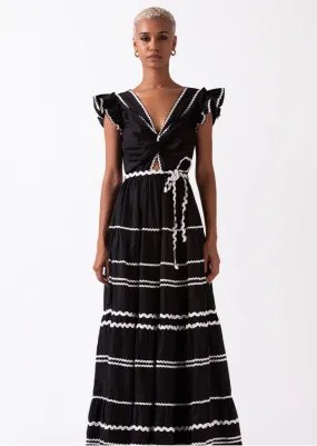 Celina Moon Flavian Maxi Dress - Black