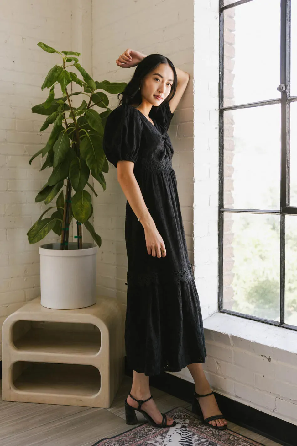 Cole Eyelet Lace Maxi Dress