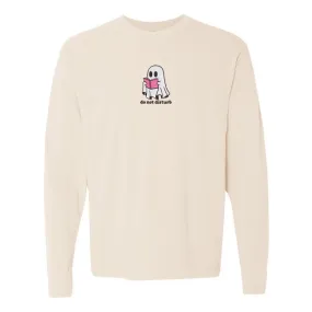 'Do Not Disturb' Embroidered Long Sleeve T-Shirt