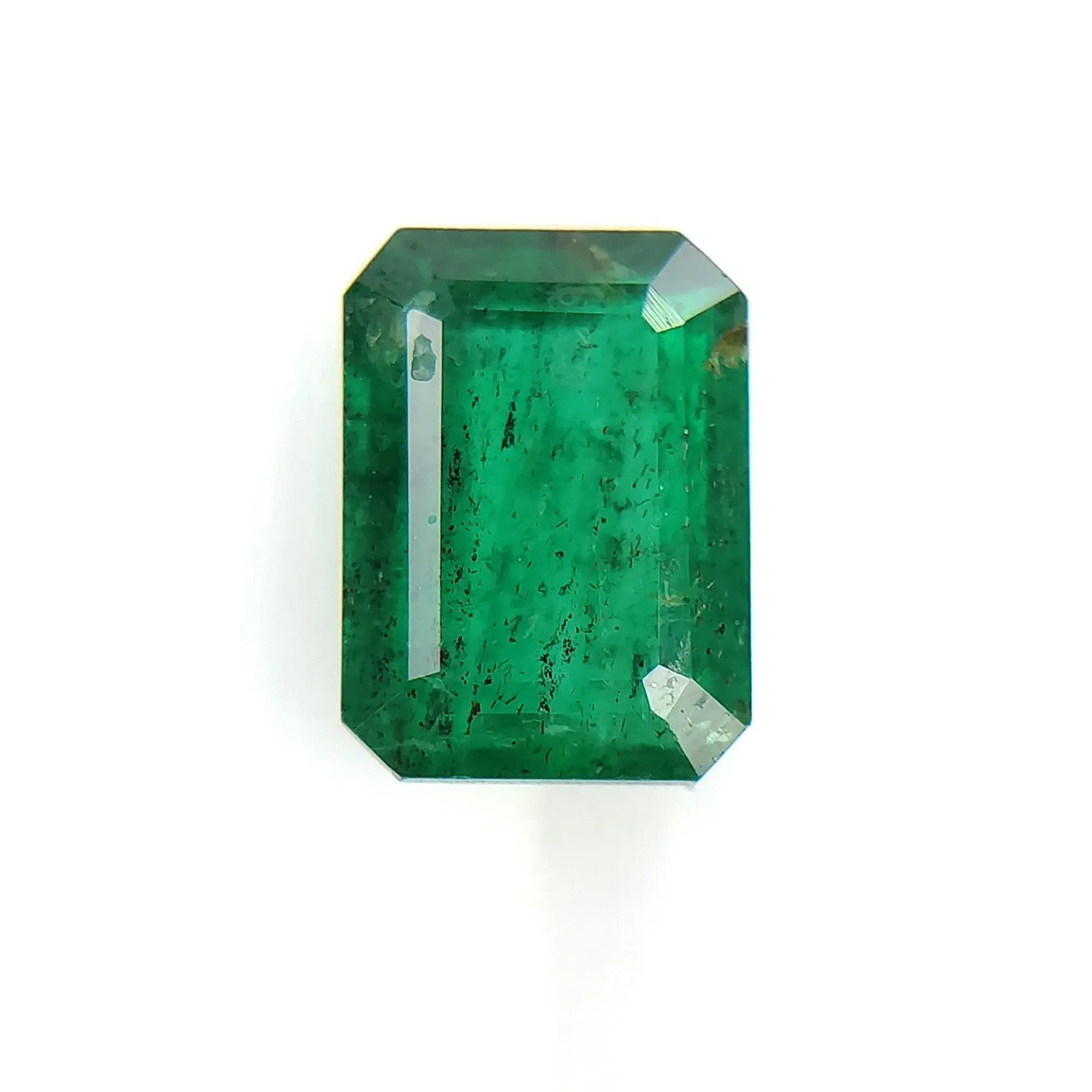 EMERALD Gemstone Normal Cut : 1.00cts Natural Untreated Unheated Green Emerald Octagon Shape 7*5mm (With Video)