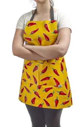 Freckled Sage Aprons Chili Pepper on Yellow