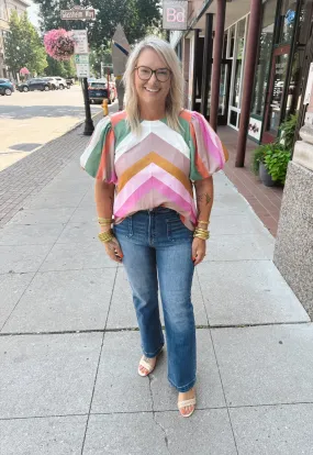 Fun and Bright Striped Top