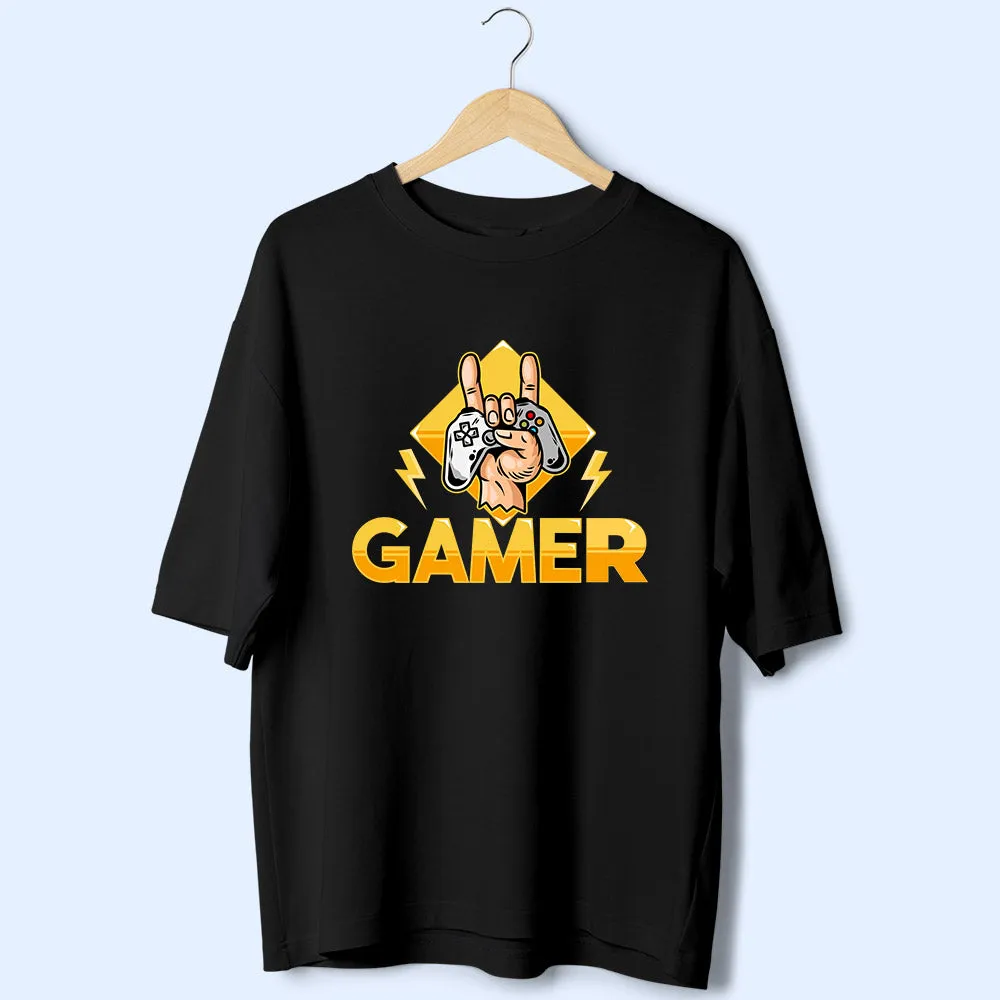 Gamer (Front Print) Oversized T-Shirt