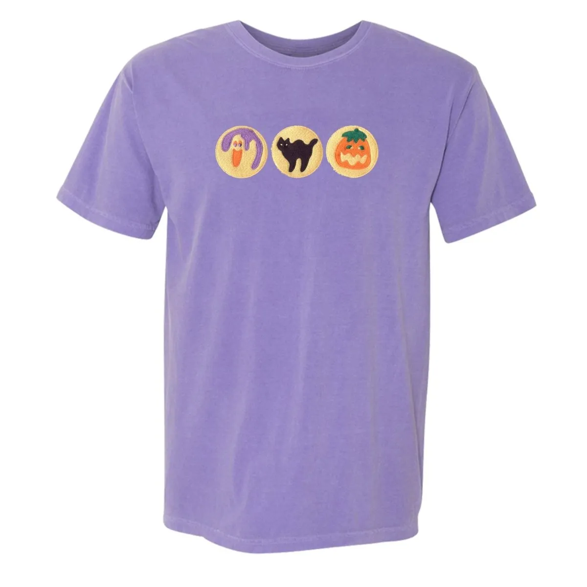 'Halloween Cookies' Embroidered T-Shirt