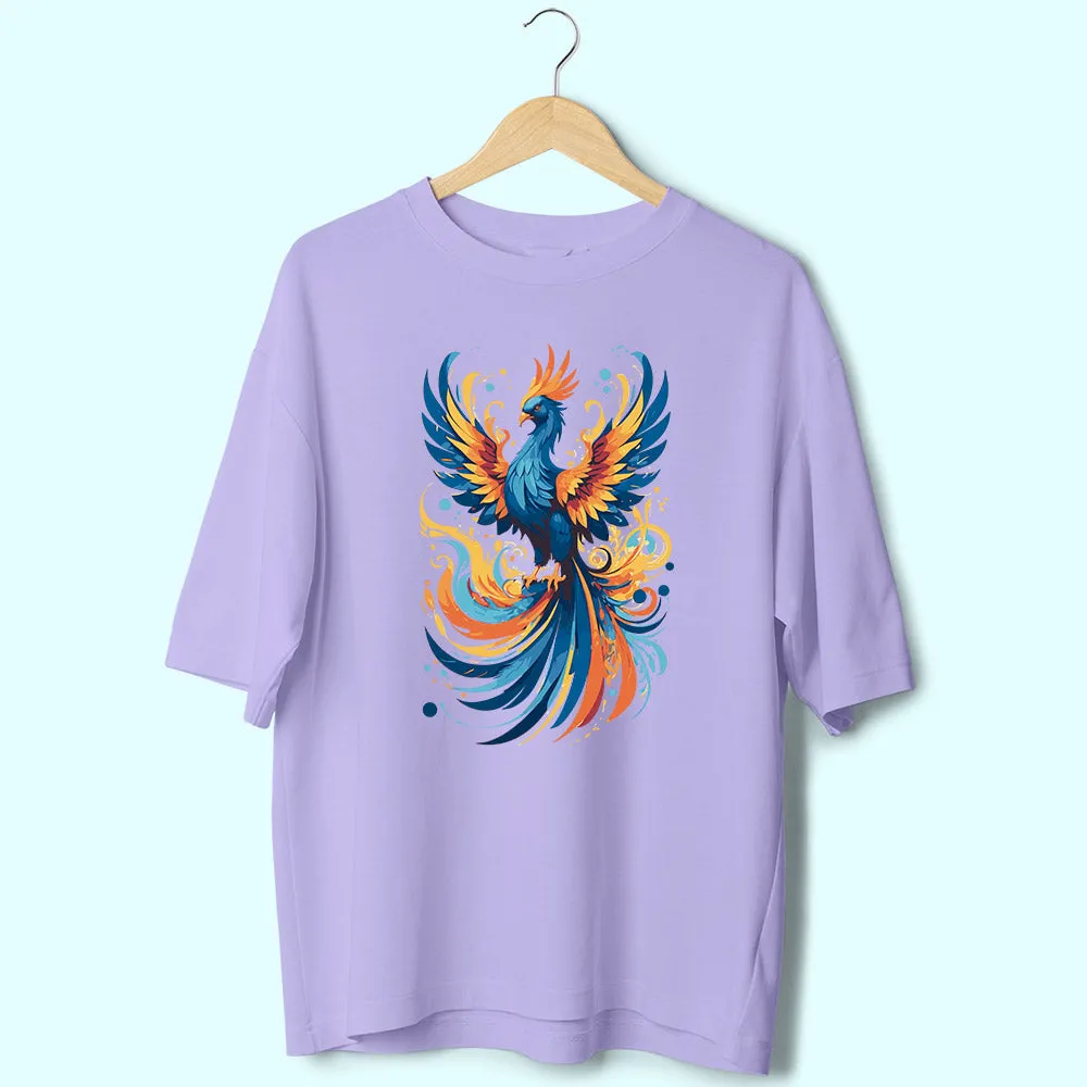 Majestic Phoenix (Front Print) Oversized T-Shirt