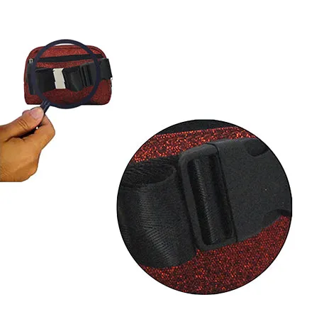 Red Glitter NGIL Belt Bag