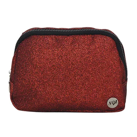 Red Glitter NGIL Belt Bag