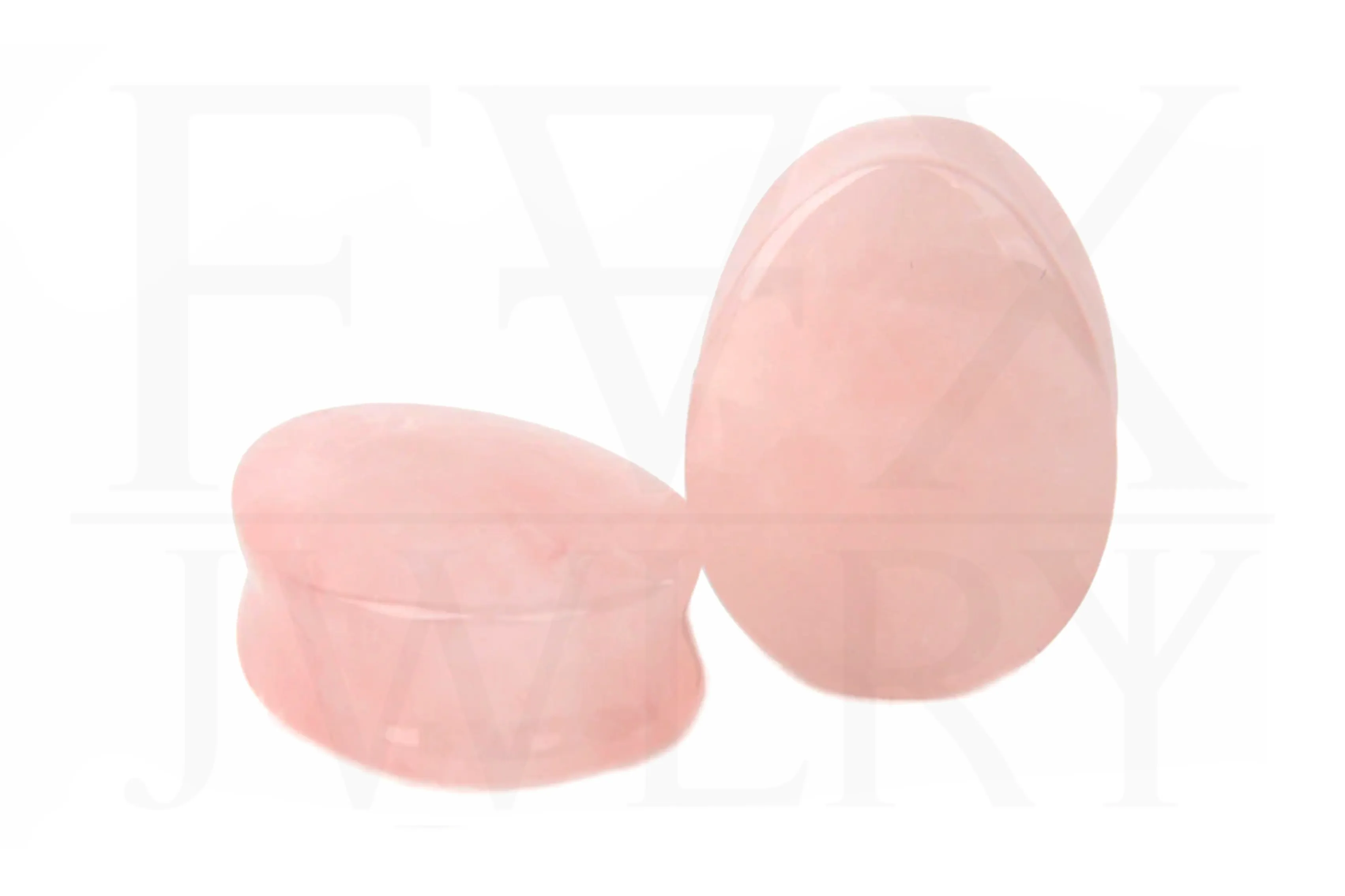 Rose Quartz Teardrop Plugs