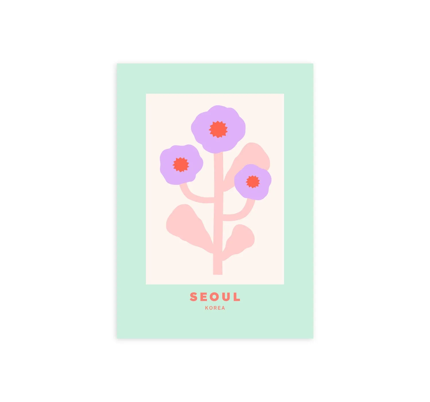 Seoul Flower Print