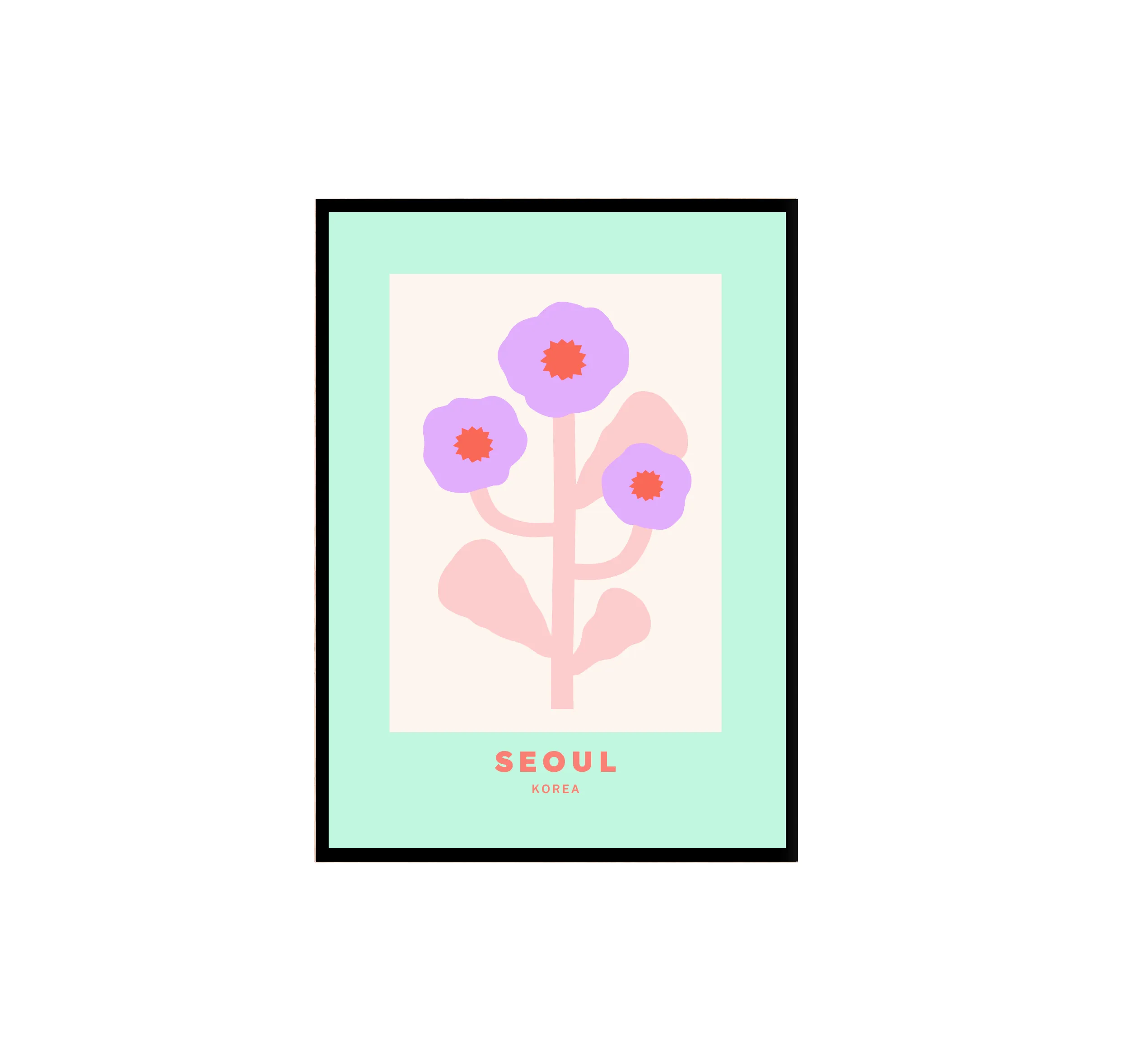 Seoul Flower Print