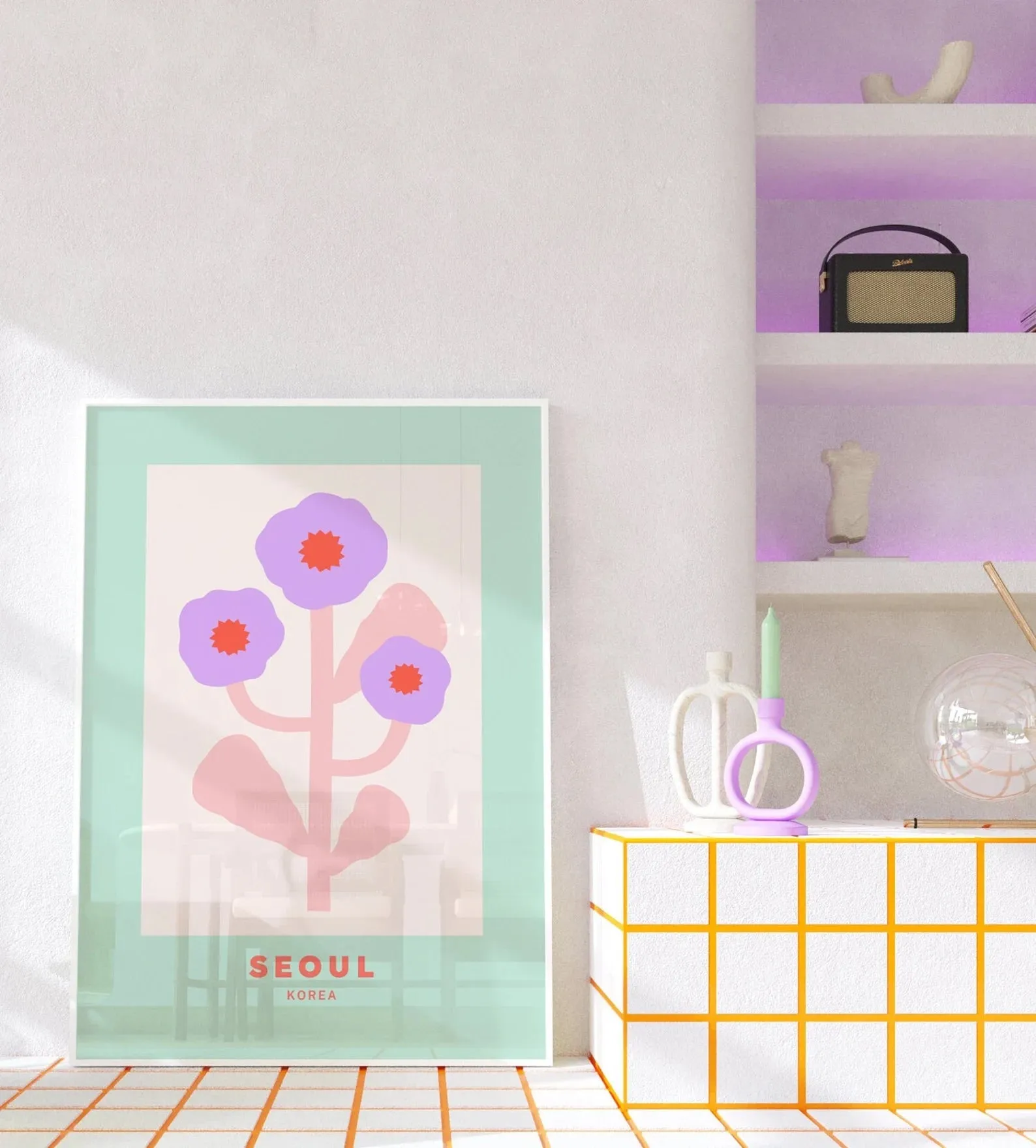 Seoul Flower Print