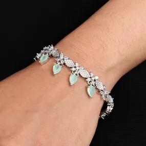 Silver "Heaven's Orchid" Floral Bracelet for Girls