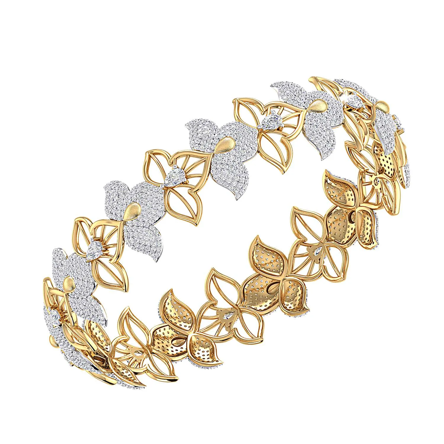 THE ZOYA FLORAL BANGLE