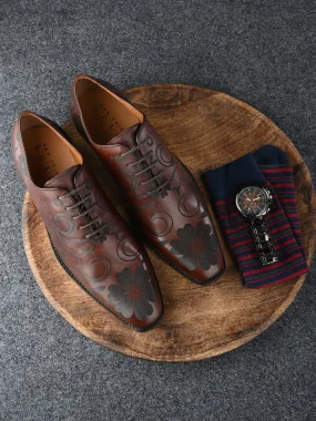 Titan Brown Derby Shoes