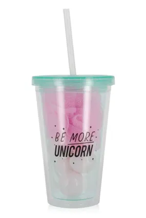 Unicorn Bath Bomb Tumbler Drink Set