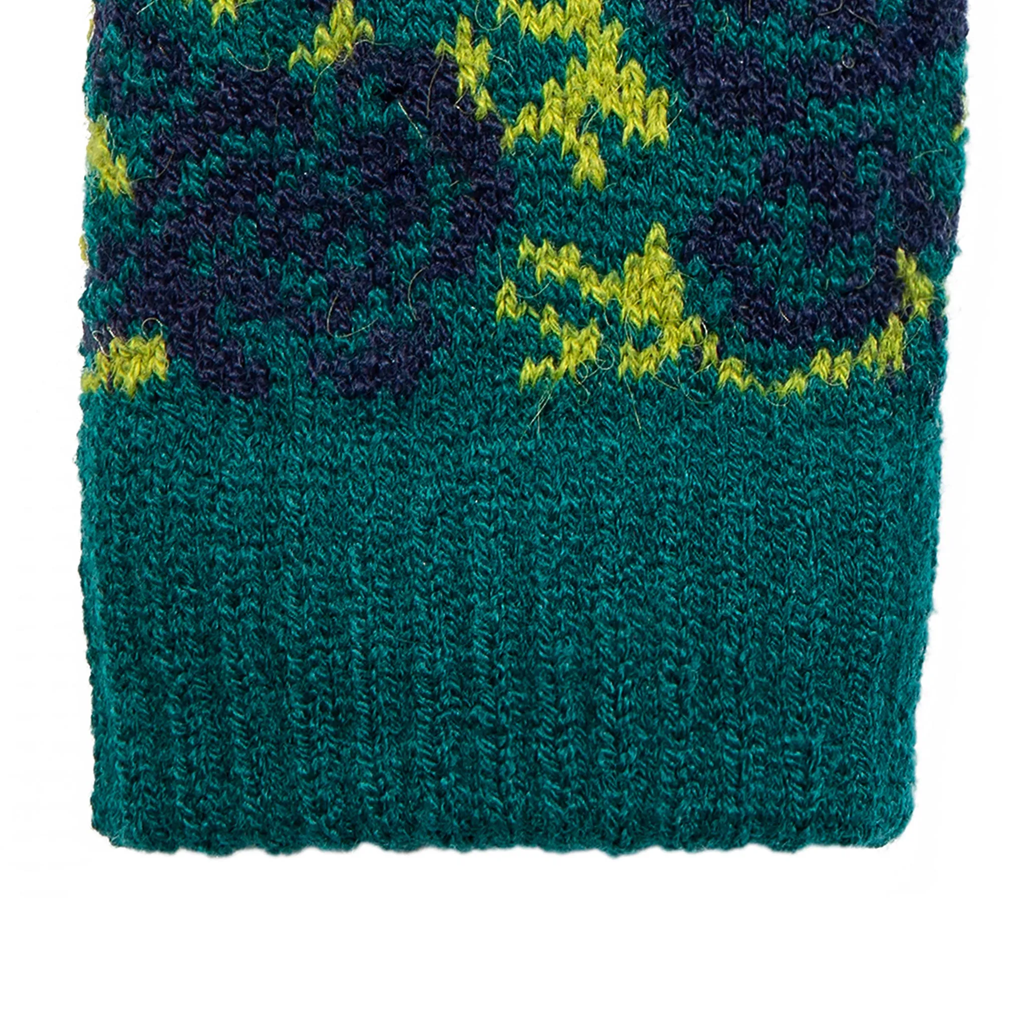 Women’s Jacquard Knitted Gloves with Rose Pattern